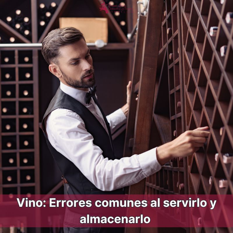 vino Errores comunes al servirlo y almacenarlo