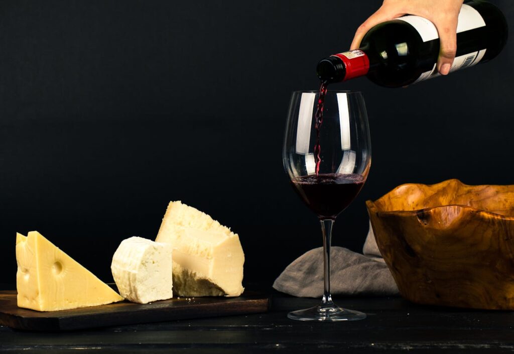 queso y vino