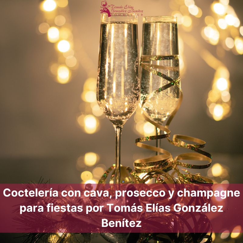 Coctelería con cava, prosecco y champagne para fiestas por Tomás Elías González Benítez